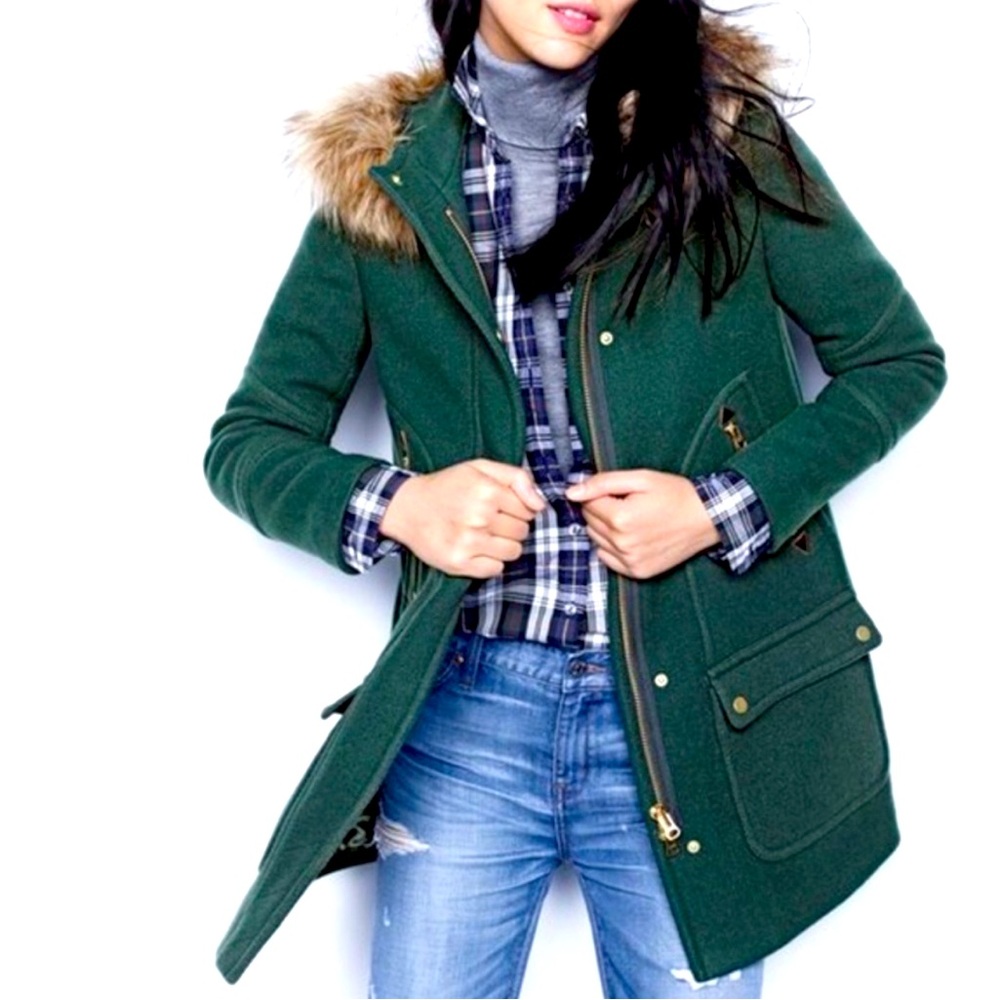 J Crew Size 6 Hooded Parka